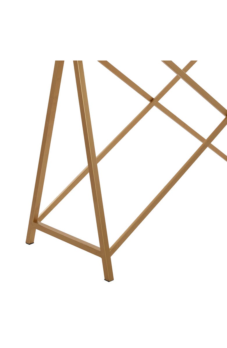 VIVIAN LUNE HOME White Contemporary Console Table, Alternate, color,