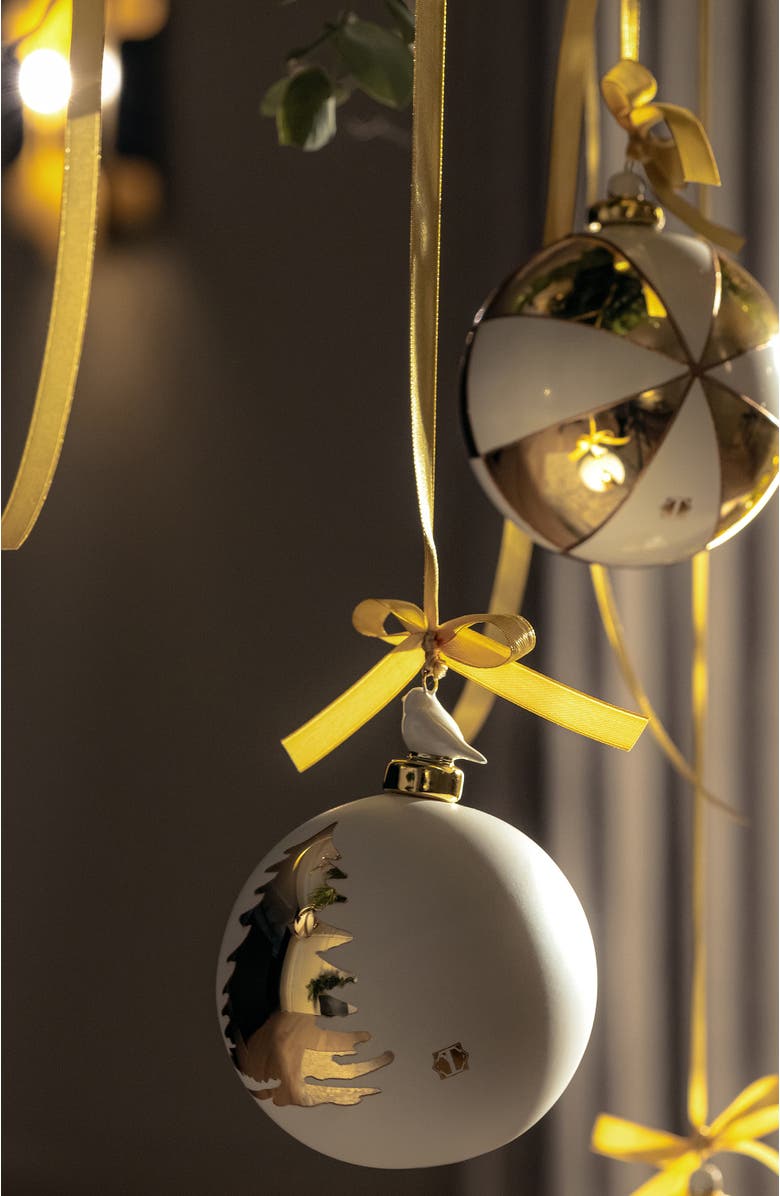 Togas Celestia Set of Christmas balls, Alternate, color, White