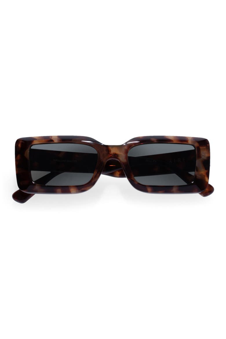 Parallax 50mm Rectangular Sunglasses, Alternate, color, DARK TORT