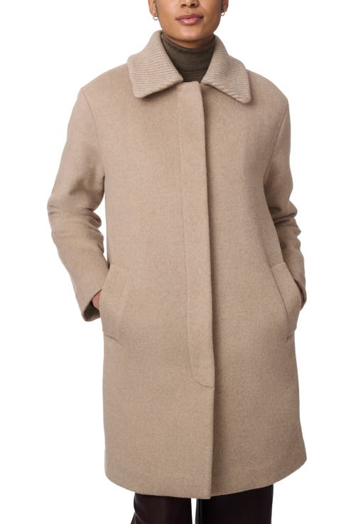 Rib Collar Coat