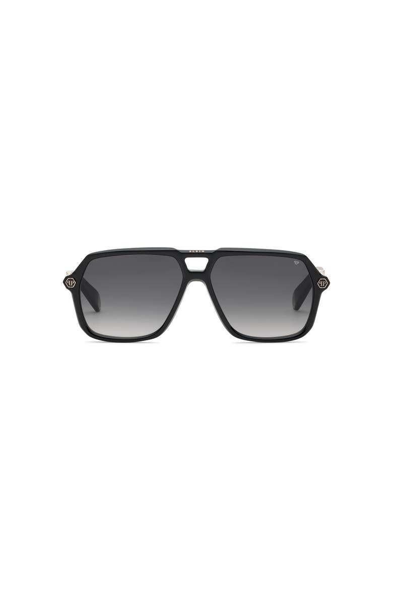 Sunglasses Plein Hexagon Stud Men, Main, color, black