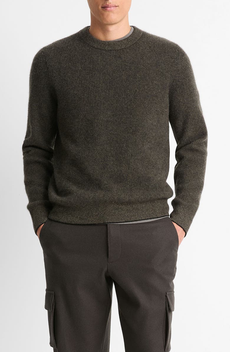 Vince Boiled Cashmere Crewneck Sweater, Main, color,
