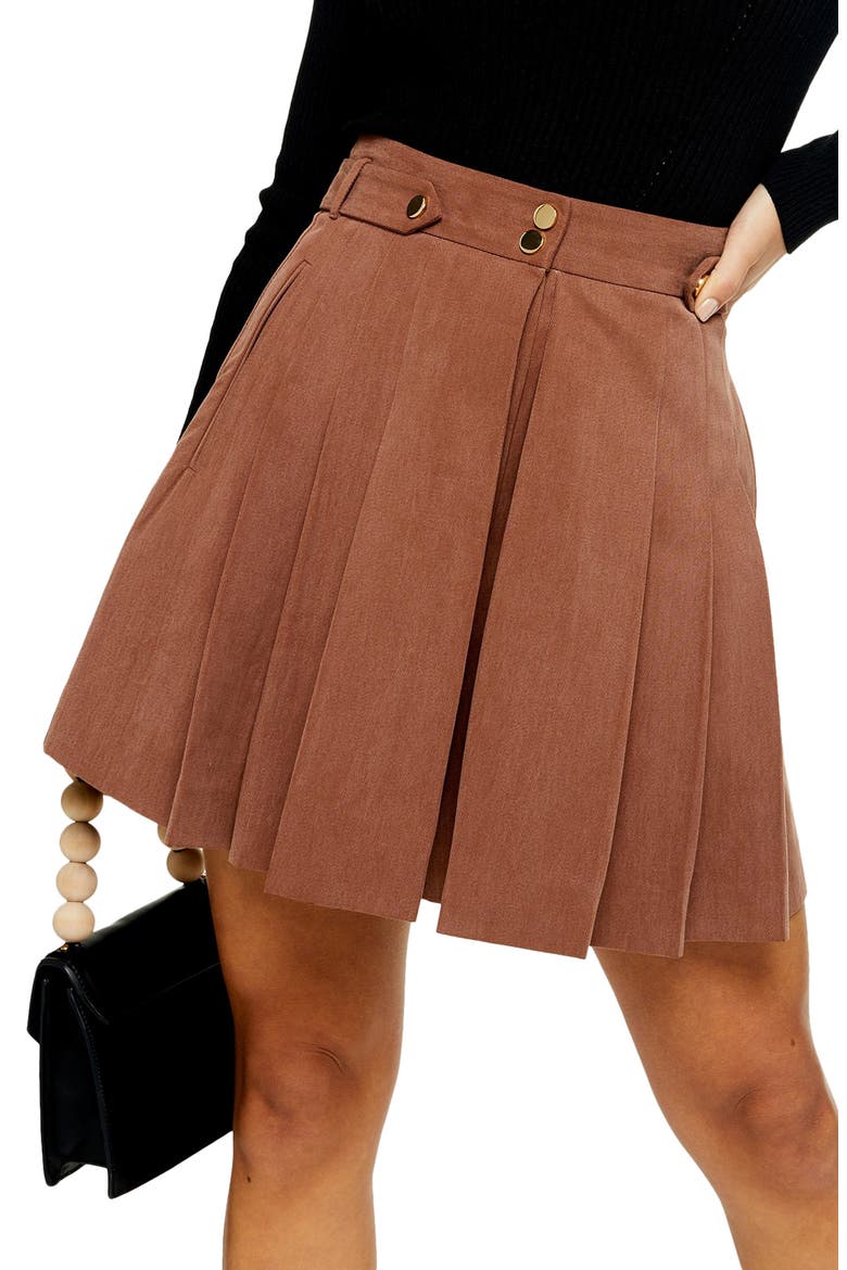 Pleated Dress Shorts, Alternate, color, BEIGE