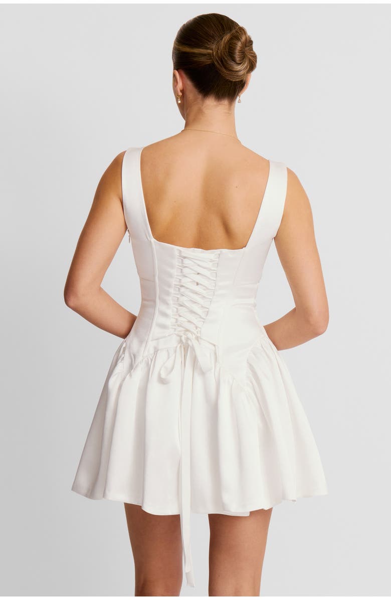 Six Stories Scoop Neck Sleeveless Skater Mini Dress, Alternate, color, White