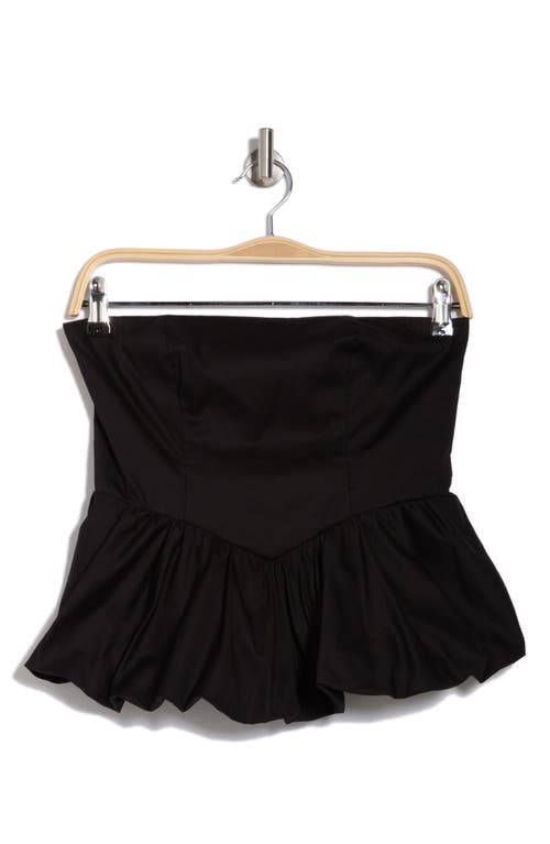 Leith Strapless Corset Bubble Hem Top