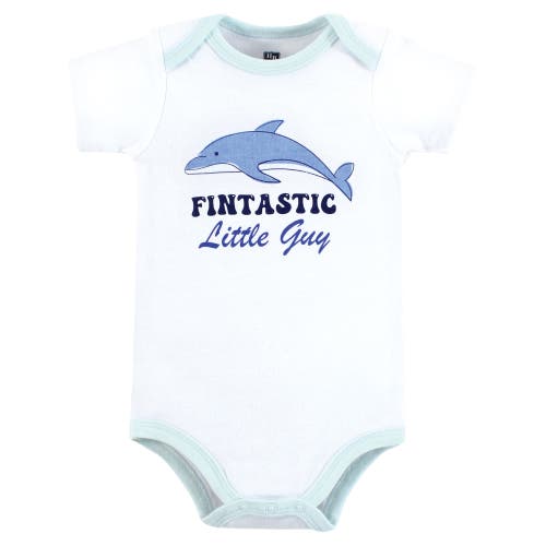 Hudson Baby Essential Cotton Bodysuits 5-piece Set In Multi