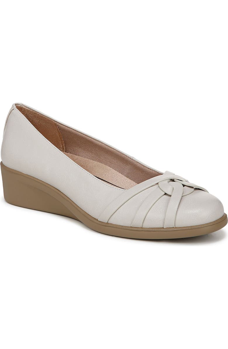 LifeStride Jorie Wedge, Main, color, Bone