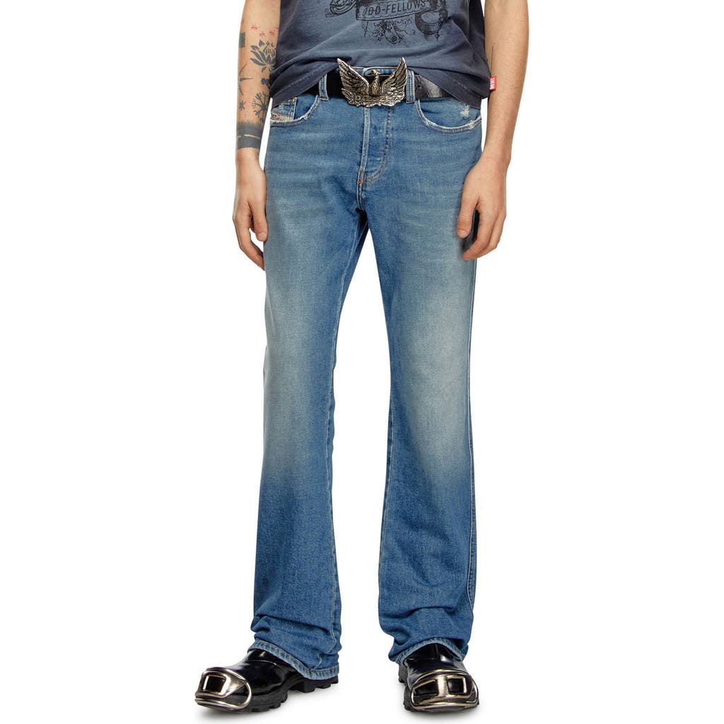DIESEL® 1998 D-Buck Distressed Bootcut Jeans in Denim