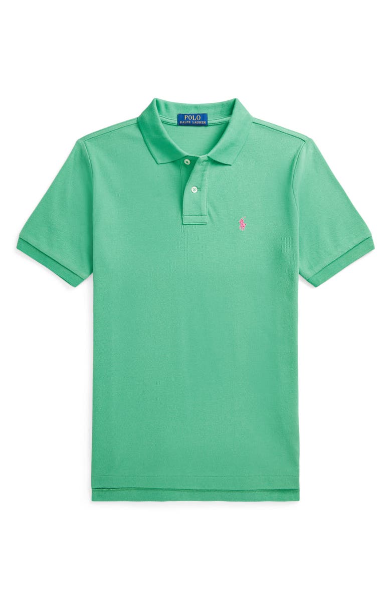 Ralph Lauren Kids' Solid Cotton Piqué Polo, Main, color, 