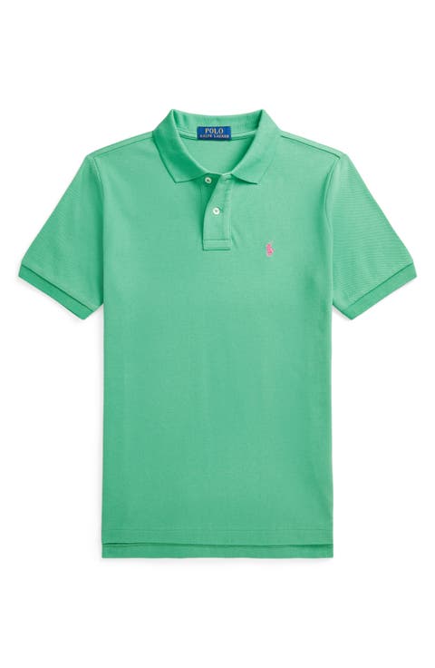 Kids' Solid Cotton Piqué Polo