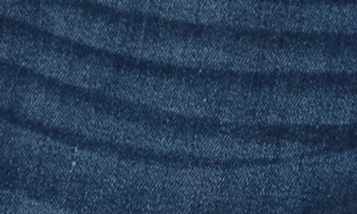 Vigoss Lana High Waist Distressed Raw Hem Bootcut Jeans In Blue