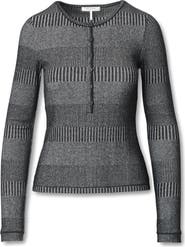 rag & bone The Knit Two-Tone Rib Henley