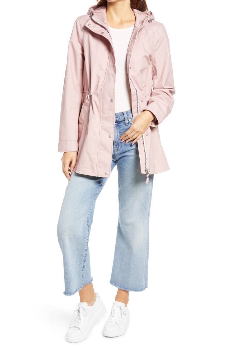 Joules Shoreside Waterproof Hooded Raincoat, Main, color, 