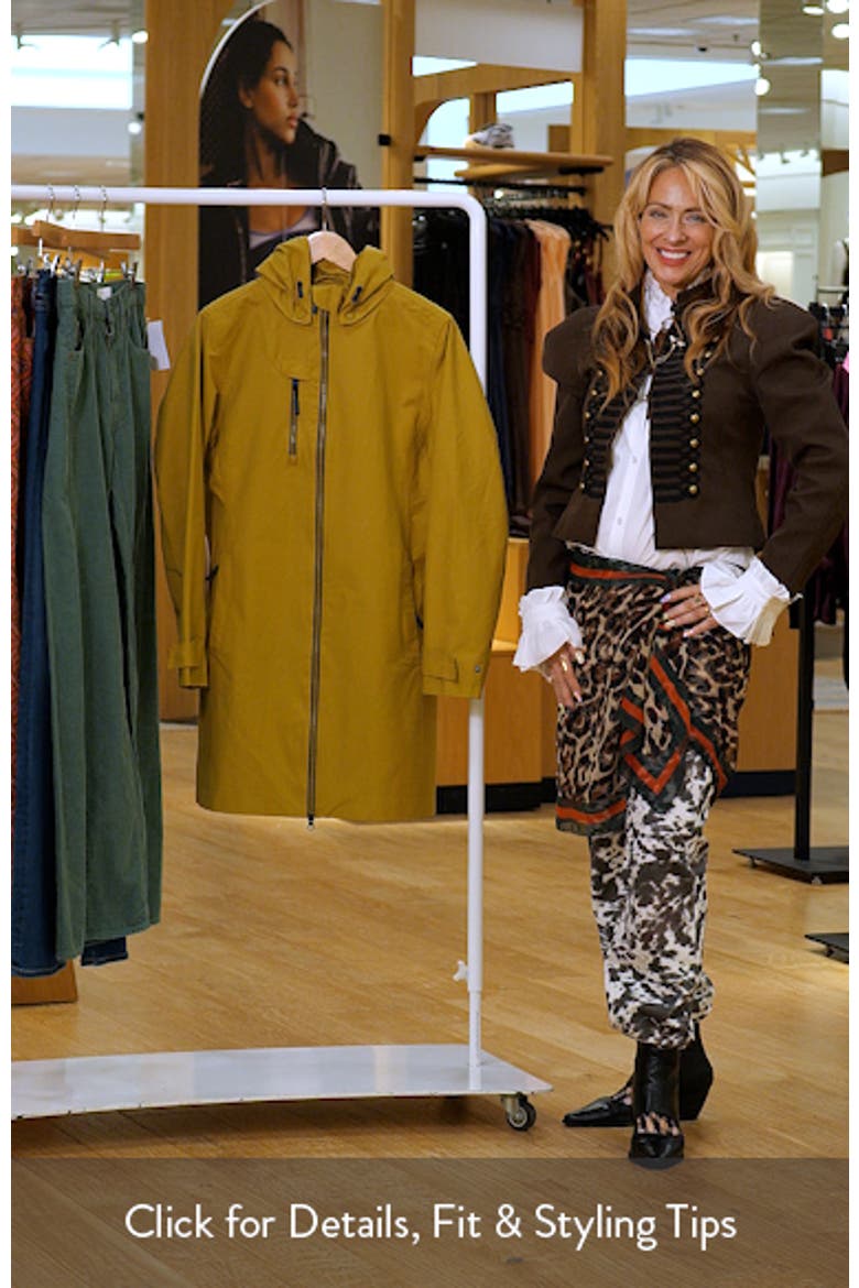 Coverack Waterproof Organic Cotton Raincoat with Removable Hood video
