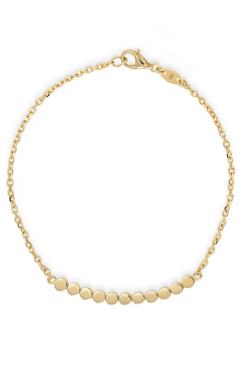 Round Link Chain Bracelet in 14K Gold, Alternate, color, Yellow Gold