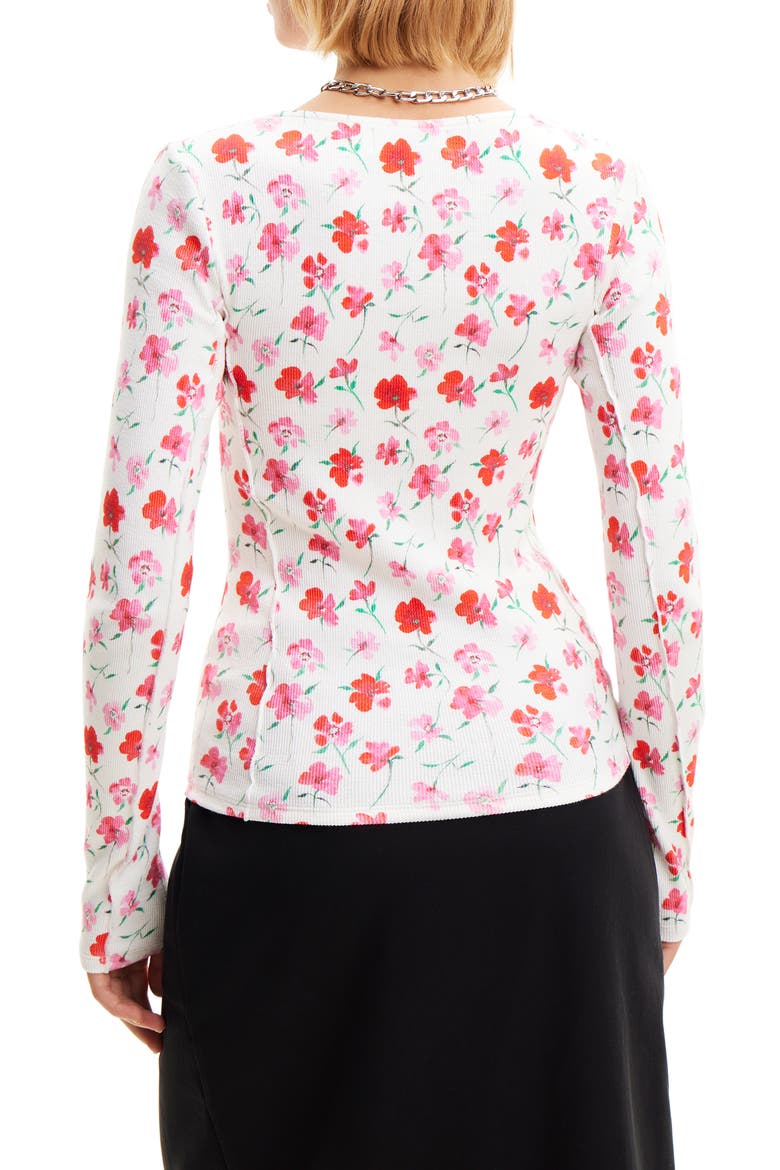 Patchwork Floral T-Shirt, Alternate, color, WHITE
