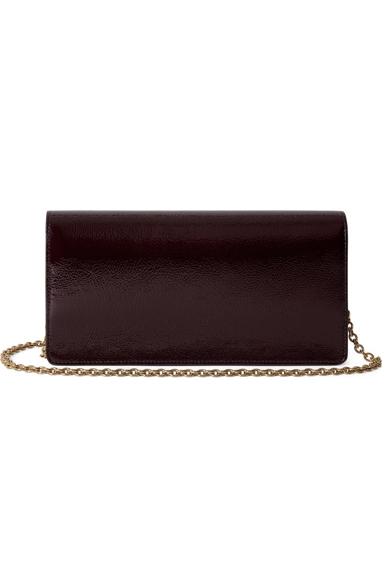 Mulberry Darley Patent Leather Clutch, Alternate, color, Deep Aubergine