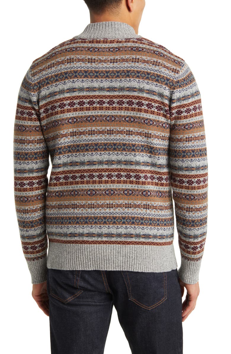 Schott NYC Fair Isle Wool Blend Sweater, Alternate, color, 