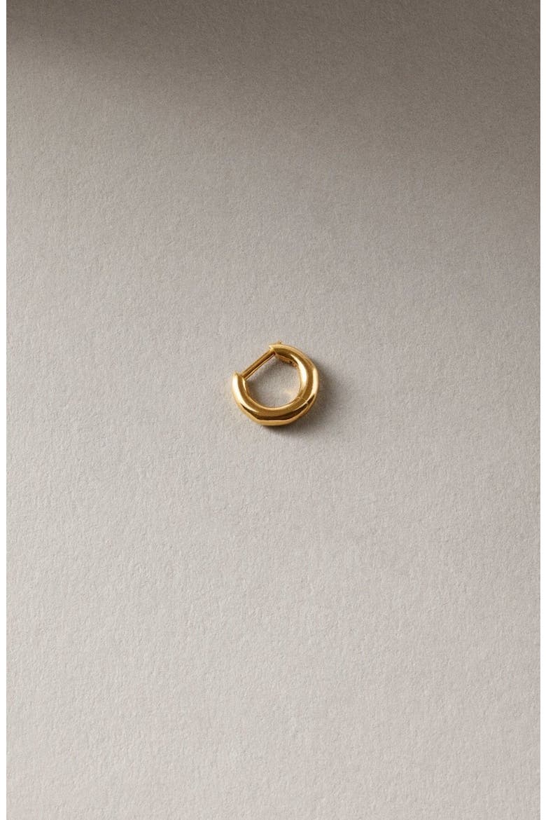 Polished Mini Hoop Gold, Main, color, Gold