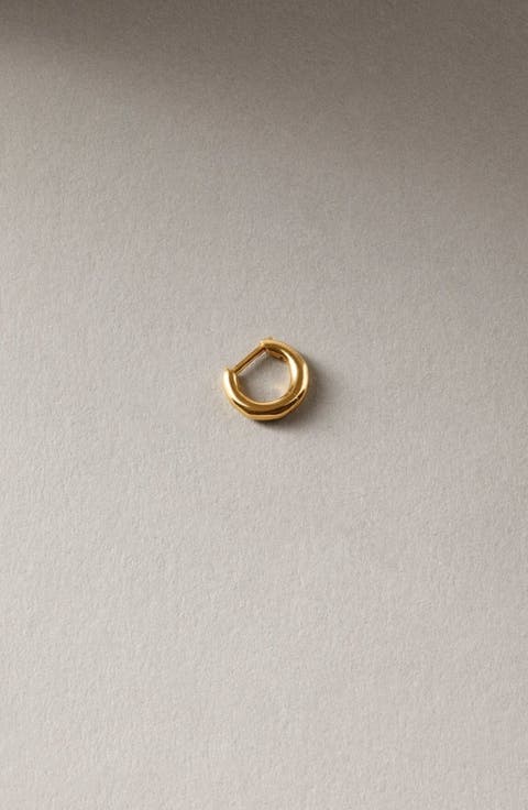 Polished Mini Hoop Gold