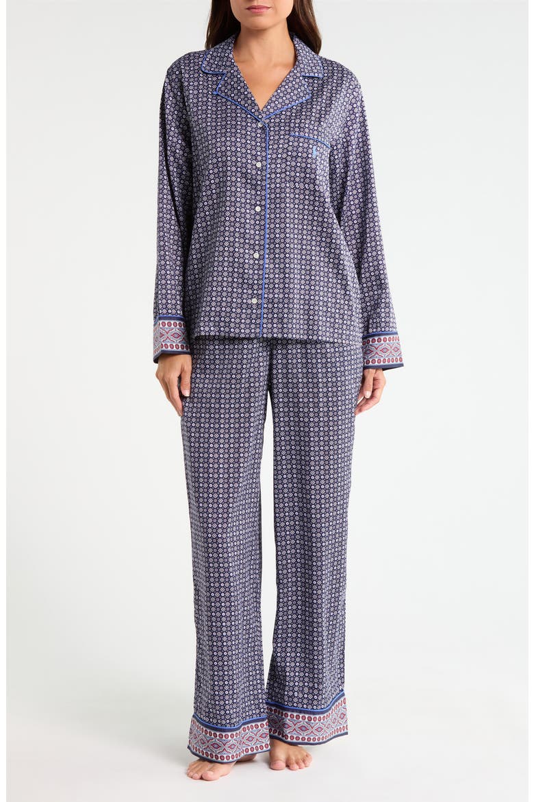 Foulard Madison Pajama Set, Main, color, ALAN FOULARD BL