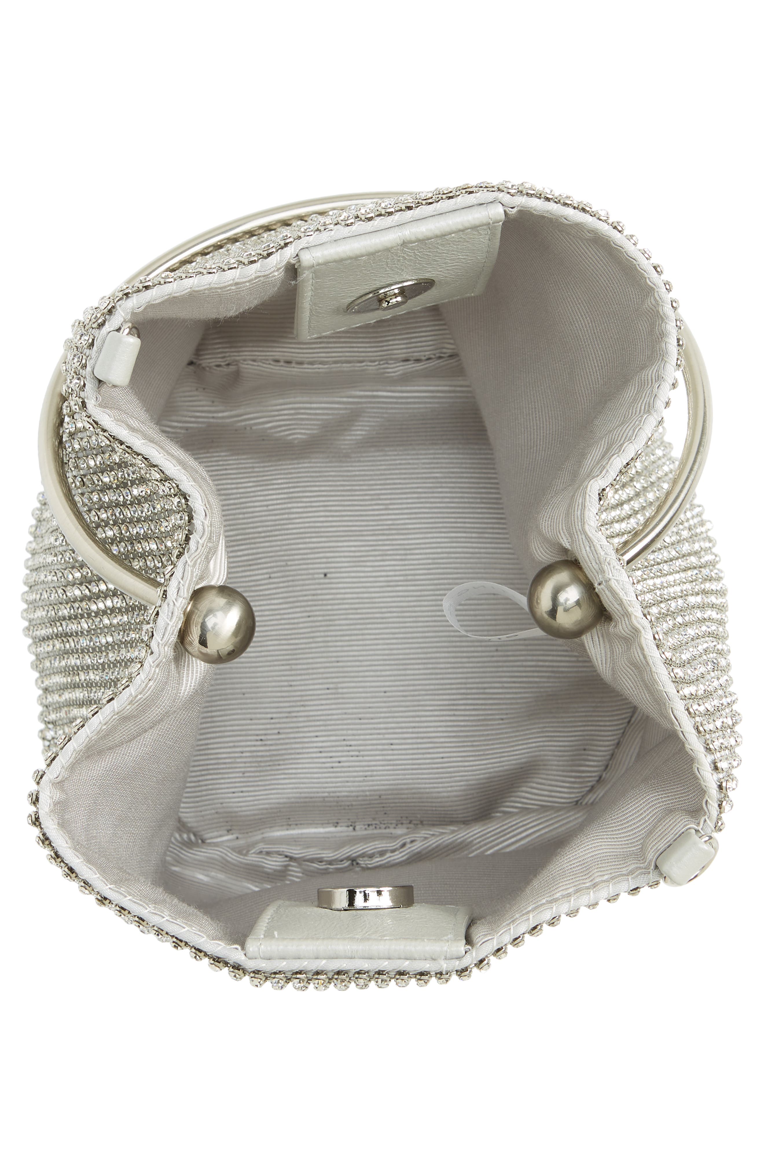 Whiting & Davis Luna Mesh Bracelet Bucket Bag, Alternate, color, 