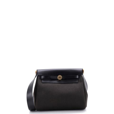 Herbag Zip Toile and Leather 20