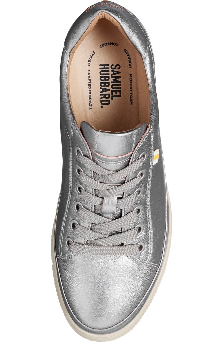 Samuel Hubbard Featherlight Laguna Sport Sneaker, Alternate, color, Pewter Leather