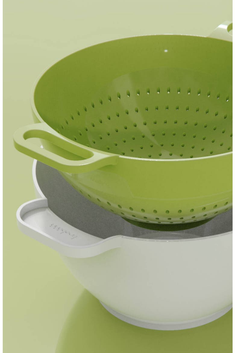 Large Duo Rinse Serving Bowl, Alternate, color, WHITE