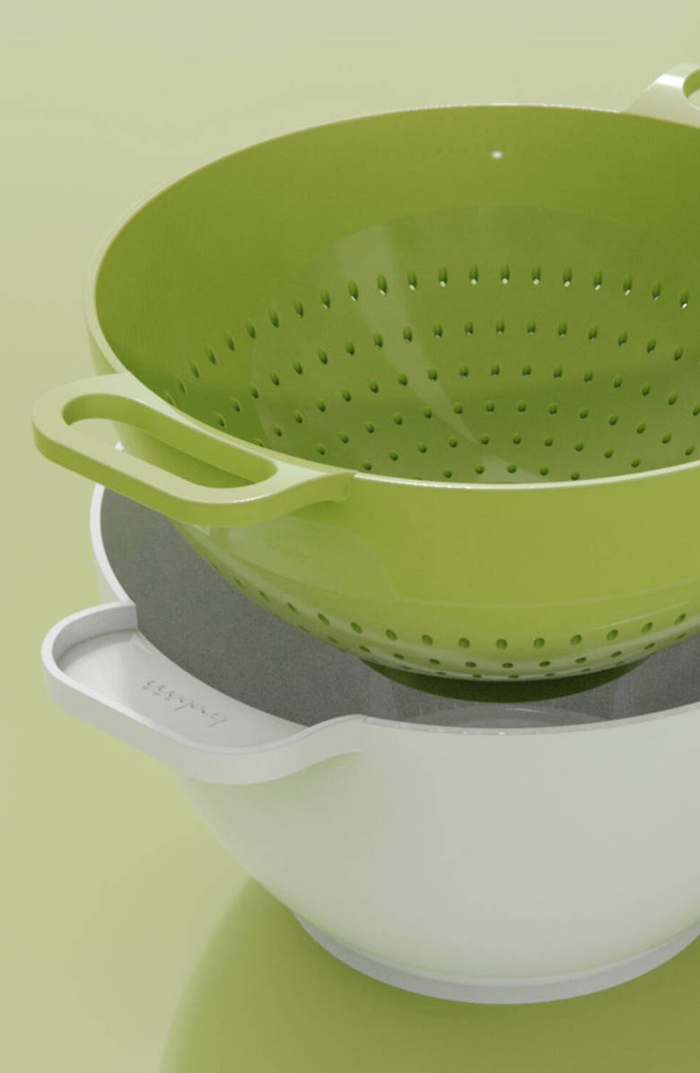 TREBONN Large Duo Rinse Serving Bowl, Alternate, color, White