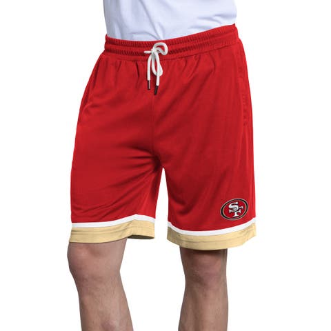 Men's Starter  Scarlet San Francisco 49ers Power Play Mesh Shorts