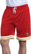STARTER Men's Starter Scarlet San Francisco 49ers Power Play Mesh Shorts