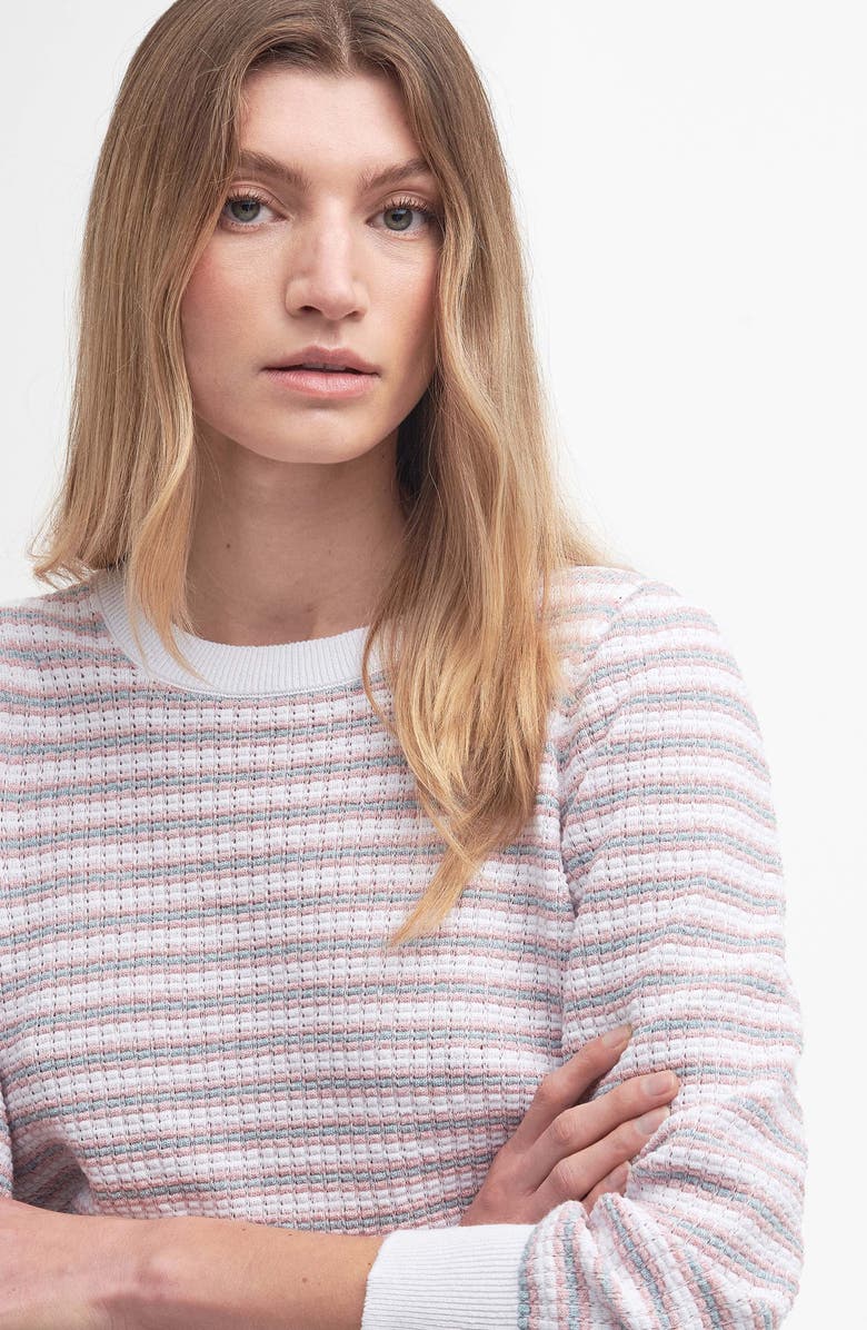 Barbour Thea Stripe Knit Sweater, Alternate, color, 