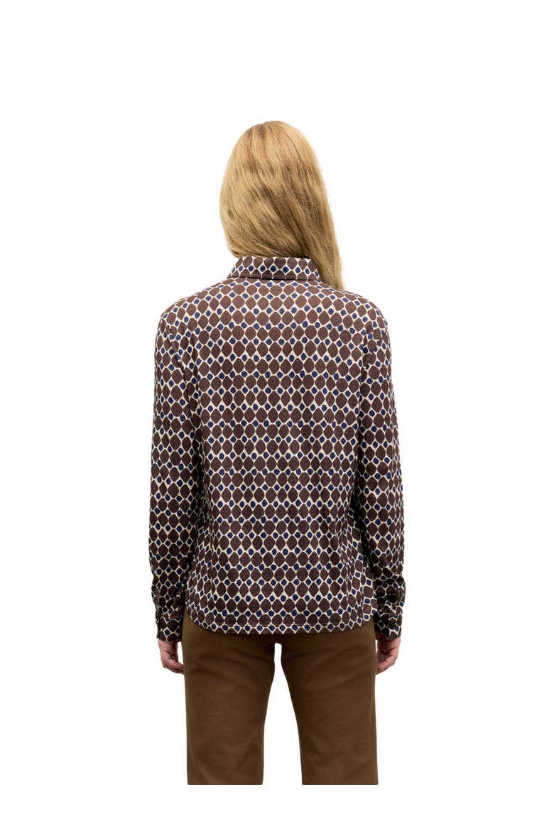Babs Long Sleeve Shirt, Alternate, color, Brown