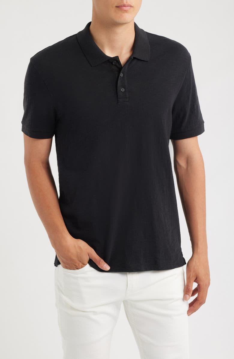 Vince Cotton Slub Jersey Polo, Main, color,