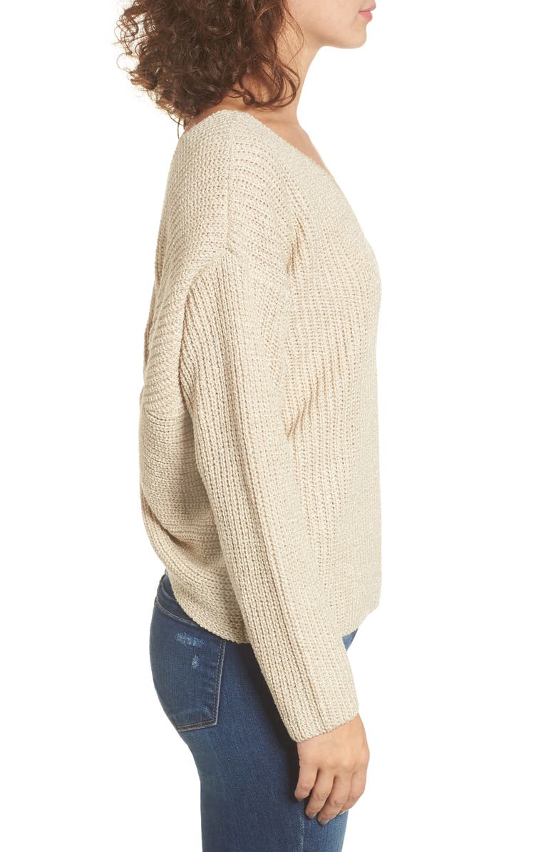 ASTR the Label Twist Back Sweater, Alternate, color,
