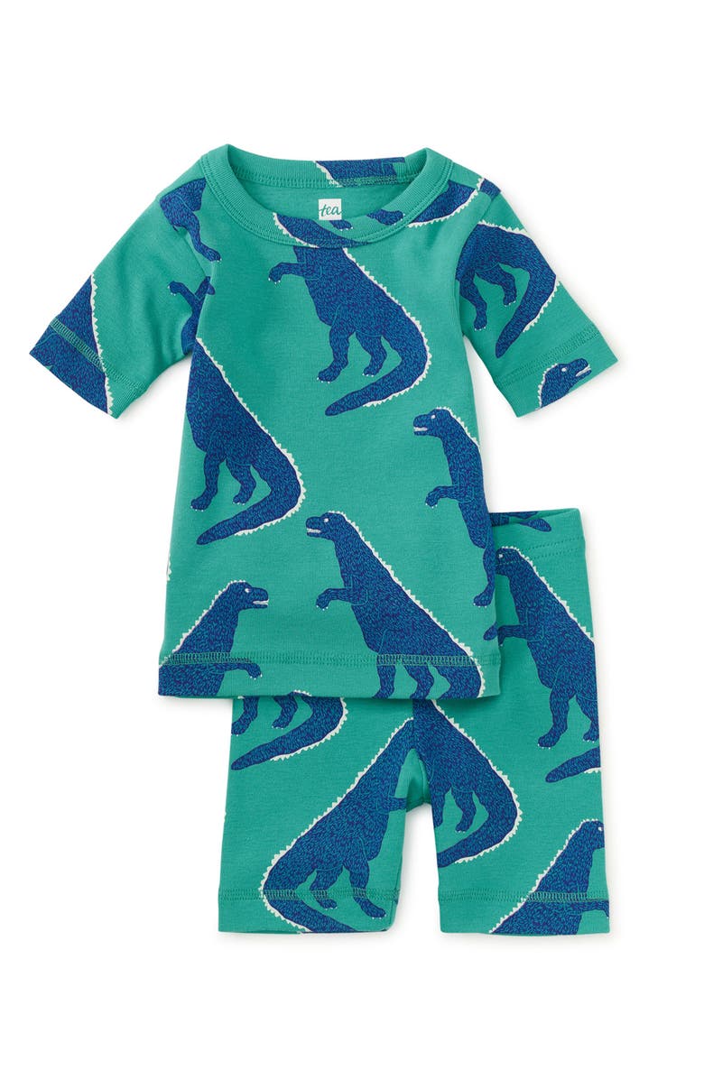 Tea Collection In Your Dreams Pajama Set 2.0, Alternate, color, Stompin' T-Rex