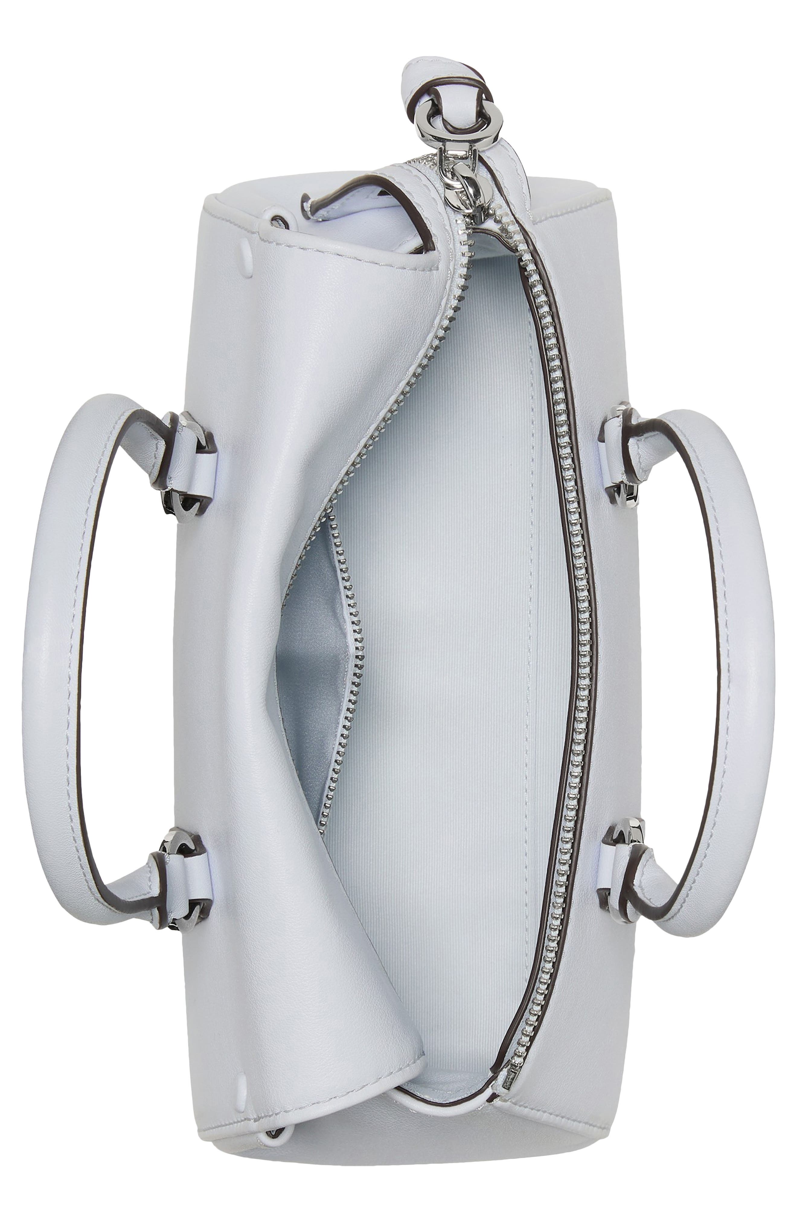 bond smooth leather mini handbag, Alternate, color, PALE SAPPHIRINE