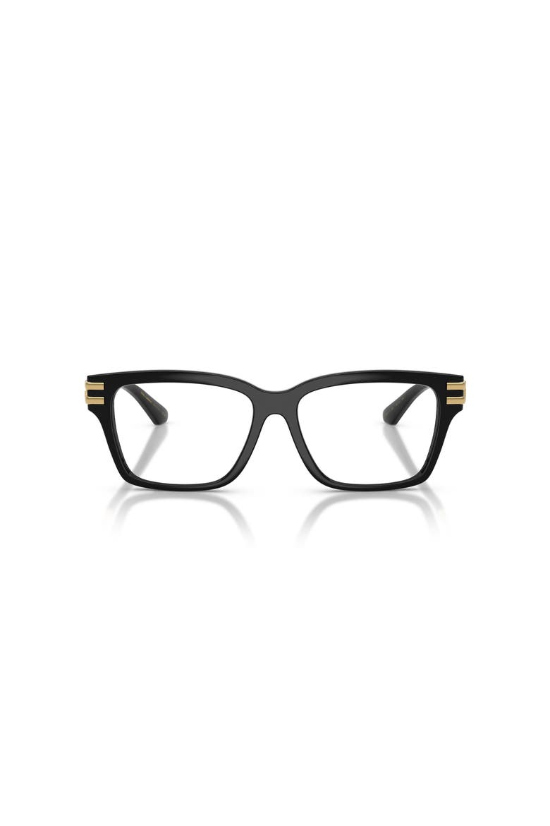 54mm Rectangle optical glasses, Alternate, color, Black