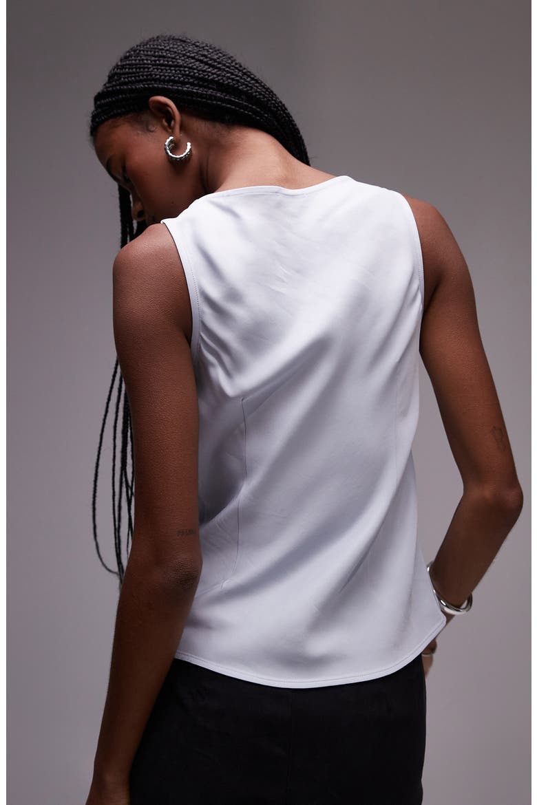 Twist Strap Sleeveless Top, Alternate, color, ICEY BLUE