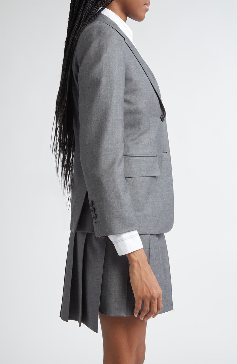 Thom Browne Fit 1 Wool Twill Blazer, Alternate, color, Medium Grey