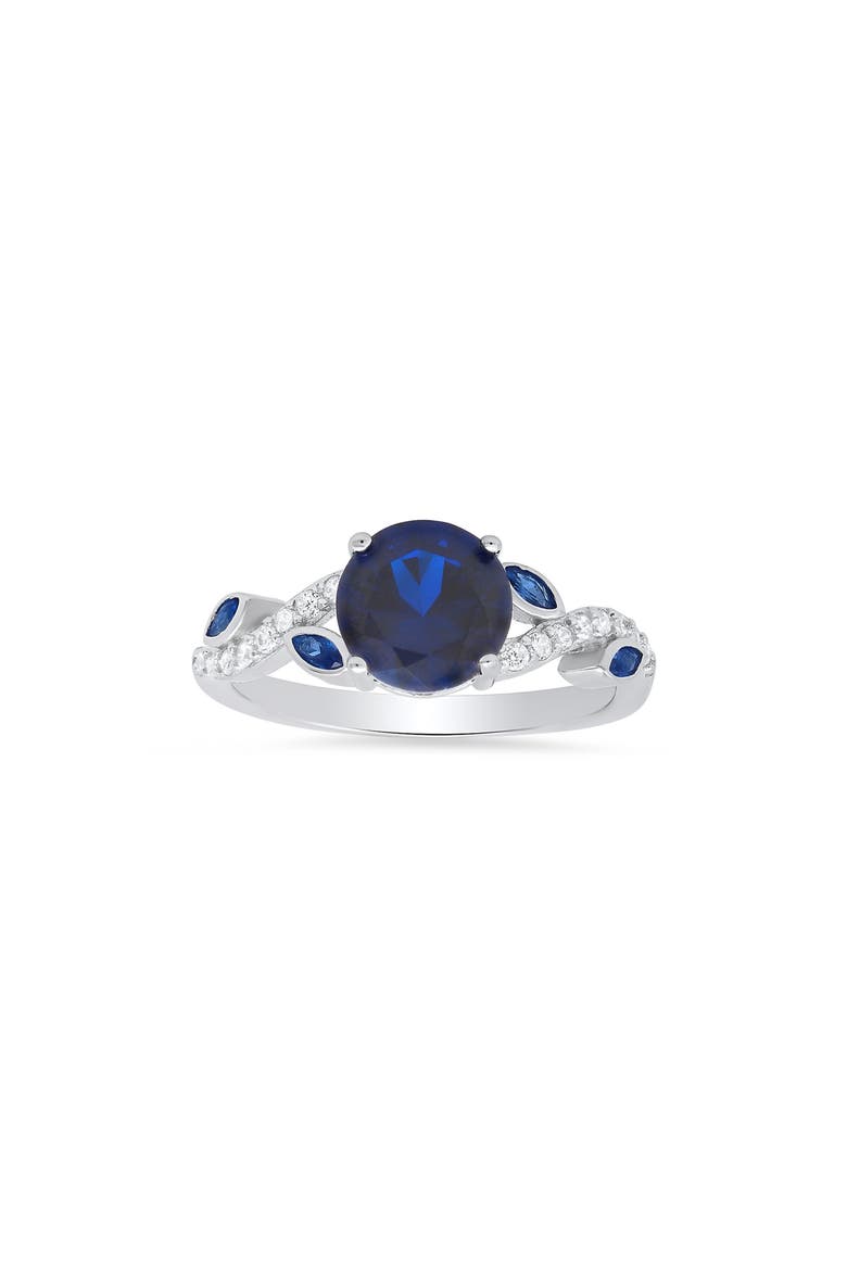 Sterling Silver Cubic Zirconia Ring, Main, color, SILVER