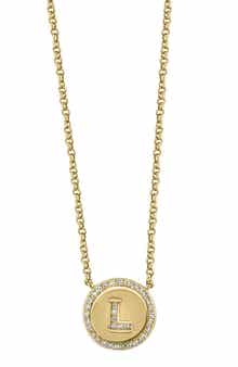 EFFY Diamond 'L' Initial Pendant Necklace