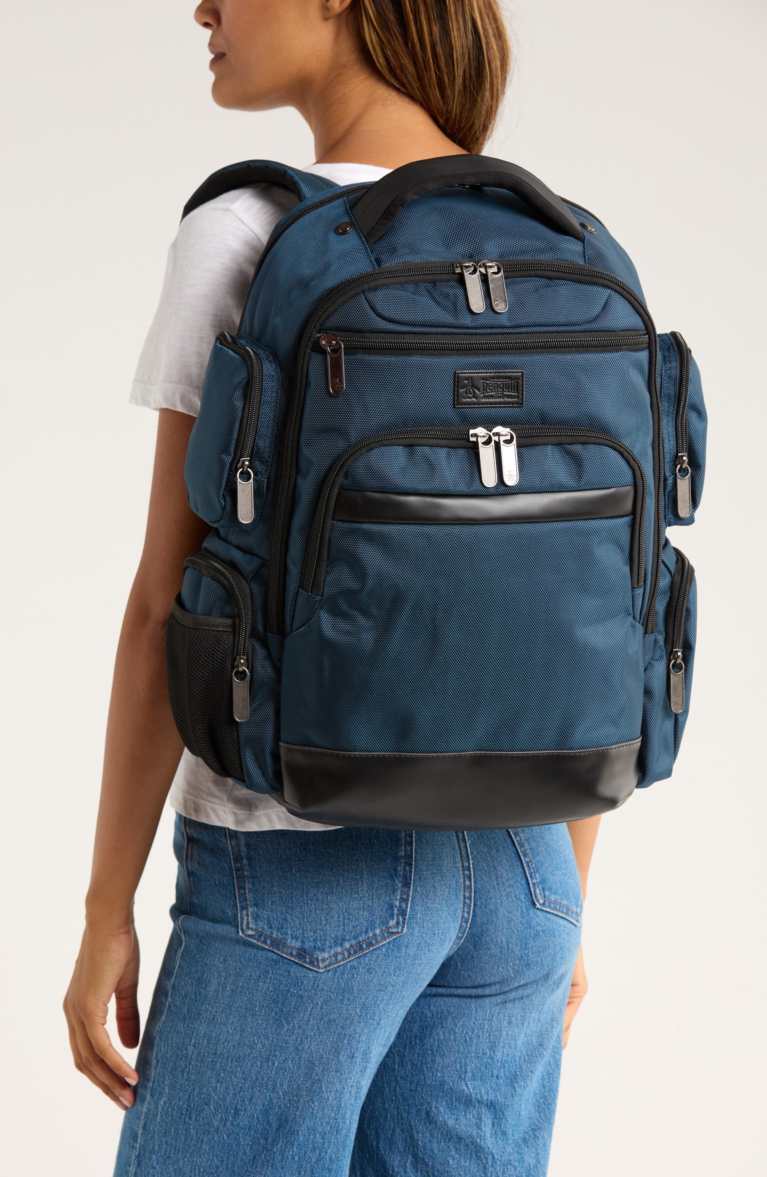 Original Penguin Huxley Backpack, Alternate, color, Navy