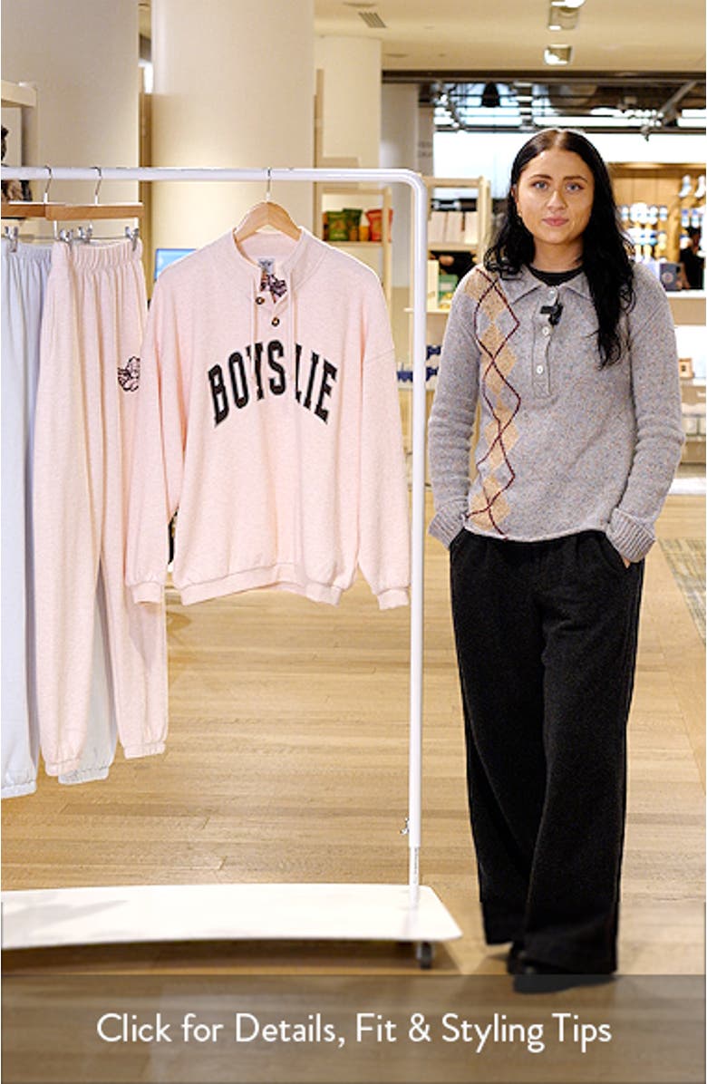 Smoke 
Mirrors Crewneck Henley Pullover, sales video thumbnail