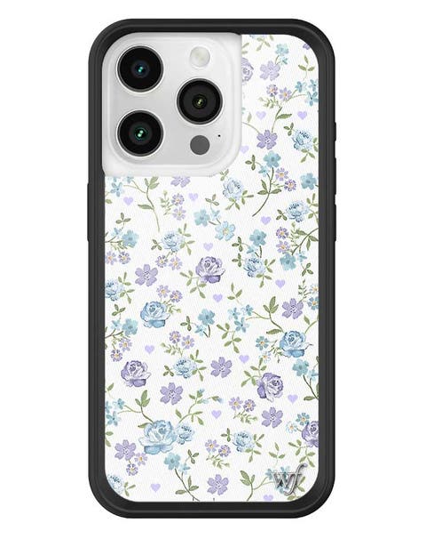 Lilac & Blue Floral iPhone Case