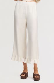 Sam Edelman Ruffle Hem Ankle Pants