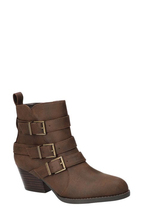 Bowie Buckle Strap Bootie - Multiple Widths Available (Women)