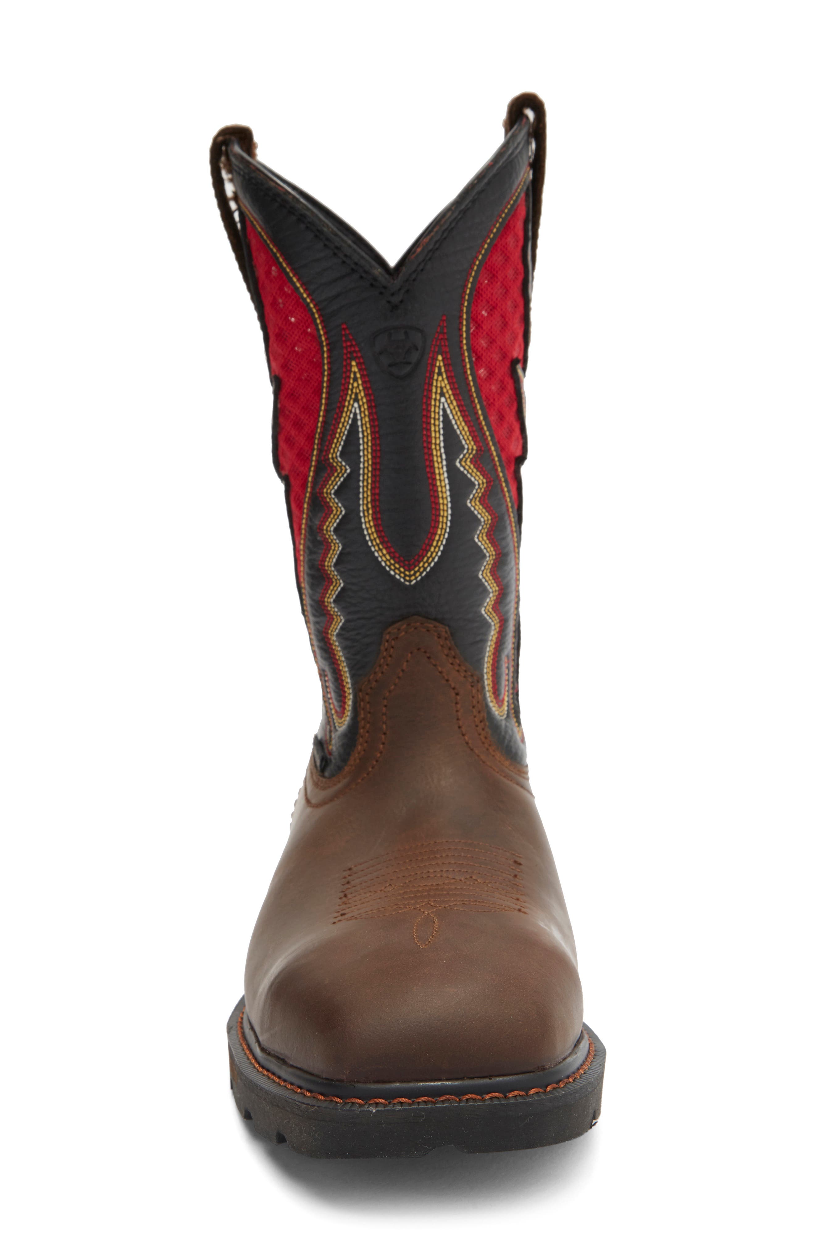 Ariat Groundbreaker Western Work Boot, Alternate, color, Brown/ Brown