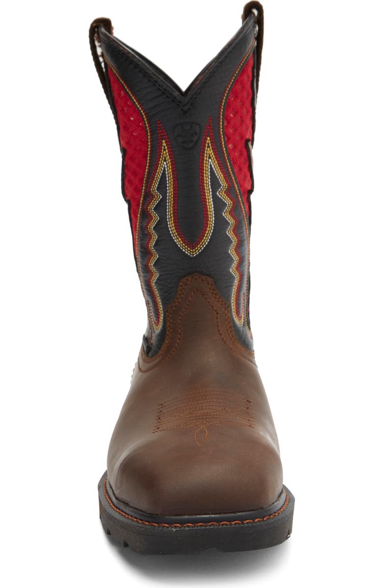 Ariat Groundbreaker Western Work Boot, Alternate, color, Brown/ Brown